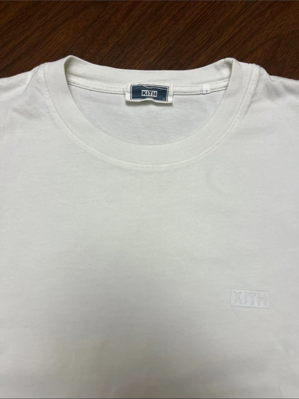 Men's Kith White Crewneck‎ T-Shirt, size medium